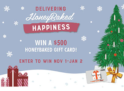 Win a $500 Honey Baked Ham Gift Card