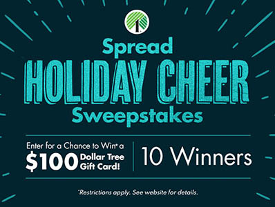 Win 1 of 10 $100 Dollar Tree Gift Cards