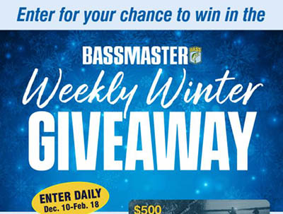 Win a $500 Bass Pro Gift Card Weekly