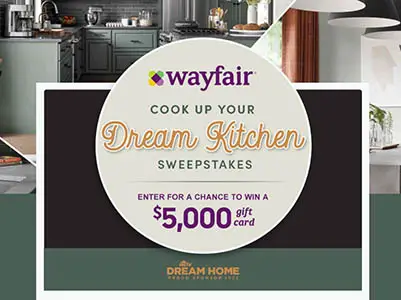 Win a $5,000 Wayfair Gift Card from Food Network