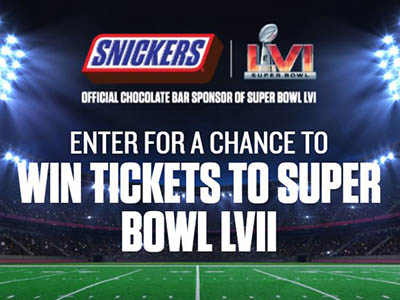 Win a Trip to Super Bowl LVII from Snickers