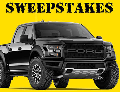 Win a Ford F-150 Raptor from CAT