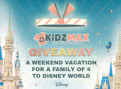 Win a Disney World Family Vacation from KiDZMAX