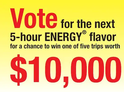 Win a $10K Vacation from 5-Hour Energy