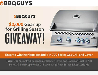 Win a Napoleon Built-In 700 Gas Grill