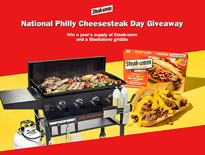 Win a Blackstone Grill + Year Supply of Steak-Umm