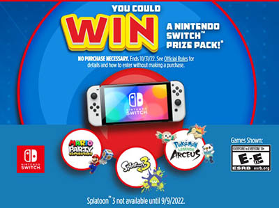 Win Nintendo Switch from Quaker