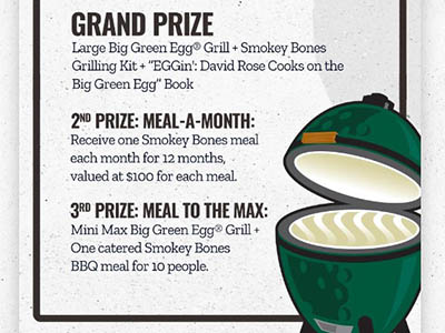 Win a Big Green Egg Frill from Smokey Bones