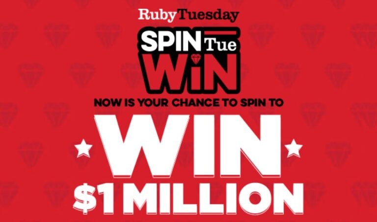 Win $1,000,000 from Ruby Tuesday