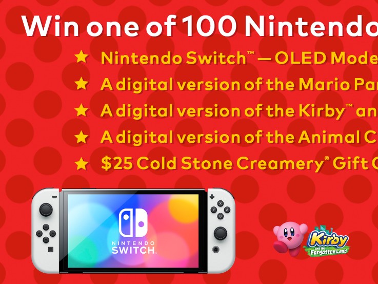 Win a Nintendo Switch System from Cold Stone Creamery