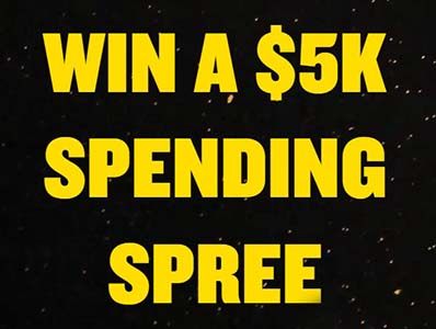 Win 1 of 25 $5K Spending Sprees