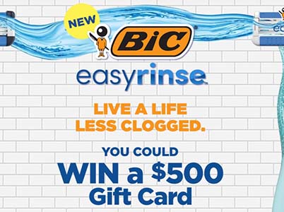 Win a $500 Walmart Gift Card from BIC