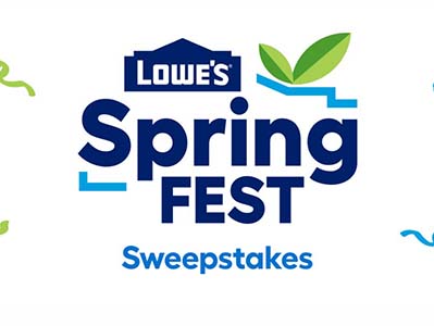 Win 1 of 10,000 Lowe's Gift Cards