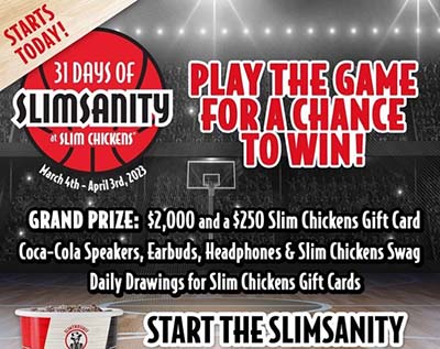 Win $2,000 from Slim Chickens