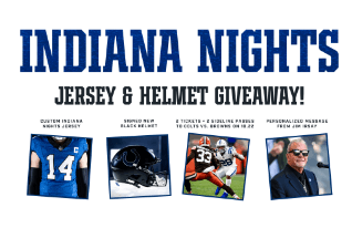 Win two tickets to the Colts vs Browns home game