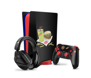 Fatburger x MTN DEW skinned gaming console