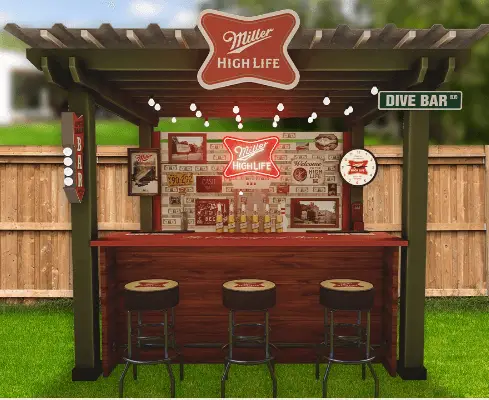 Win a Miller High Life backyard “dive bar” or $10,000