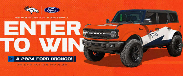 Win a 2024 Ford Bronco from the Broncos