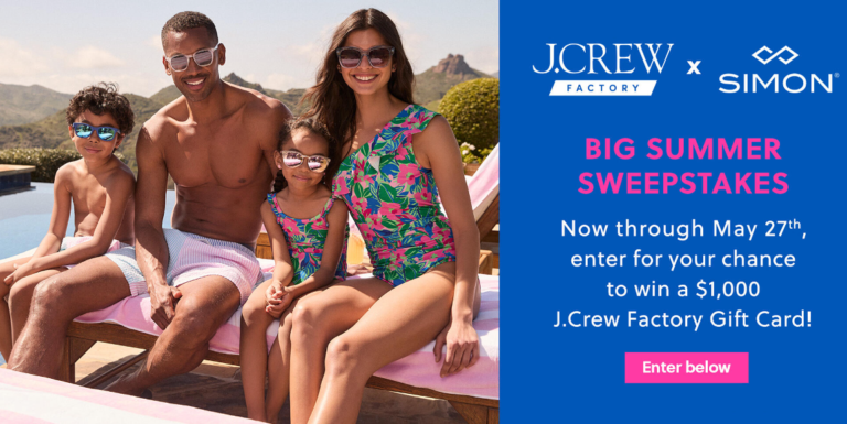 Win a $1,000 J.Crew Factory Gift Card