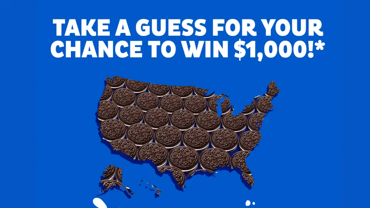 Oreo U.S. Land Mass Sweepstakes