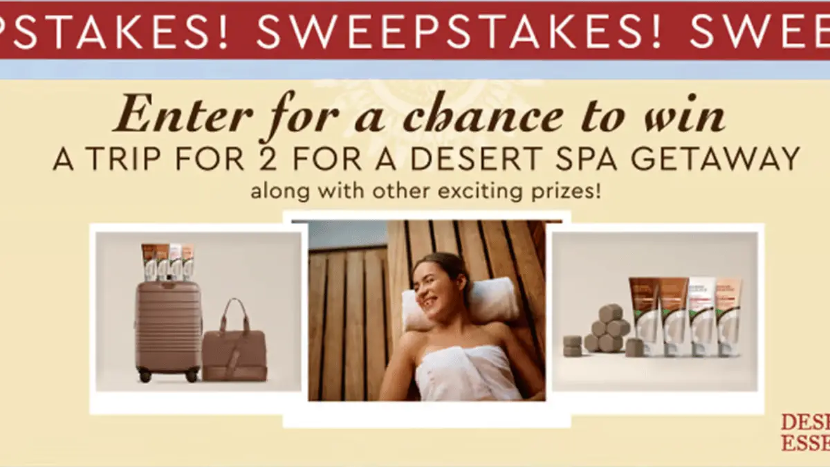 Destination Desert Sweepstakes: Win a Luxurious Getaway!