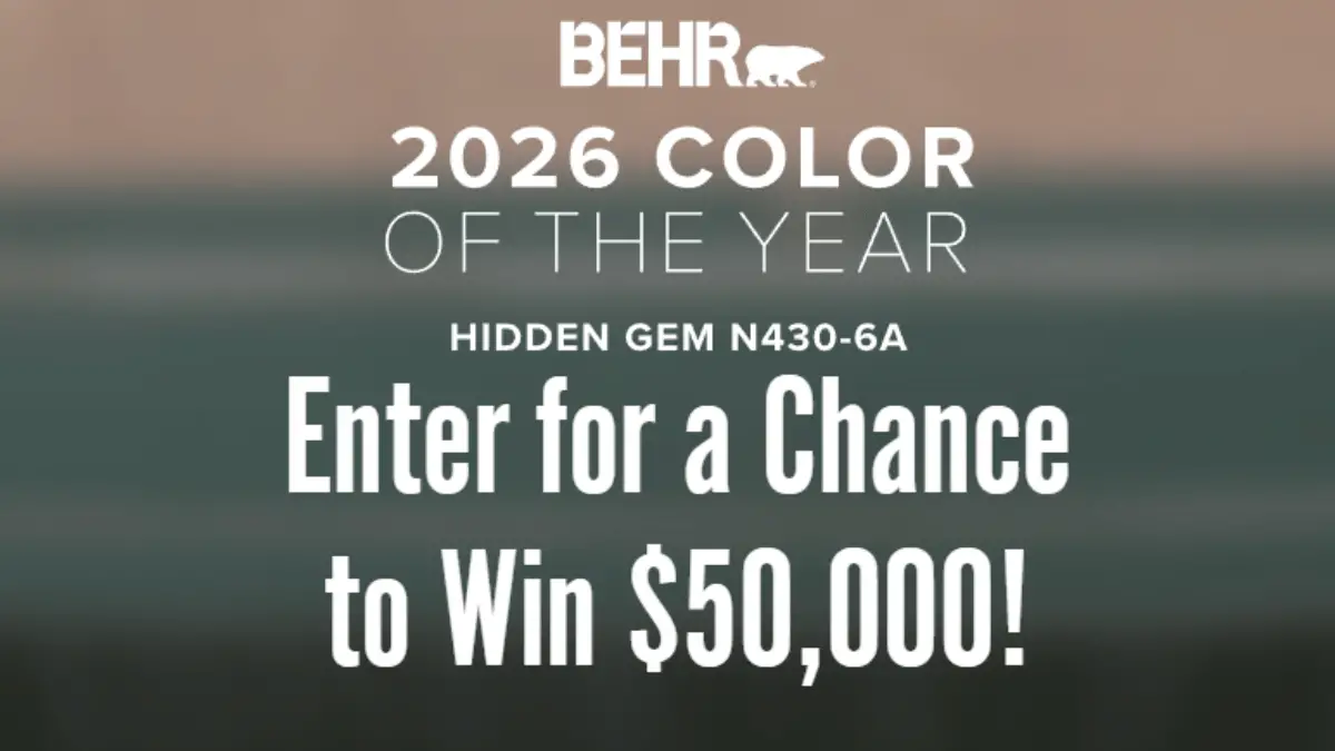 Win Big with Behr's $50,000 Sweepstakes!