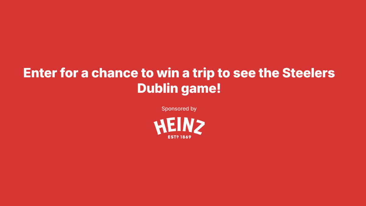 Win a Trip to See Steelers vs. Vikings in Dublin!