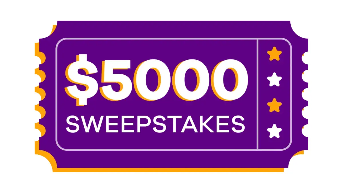 Win $5,000 in the US & Canada Sweepstakes!