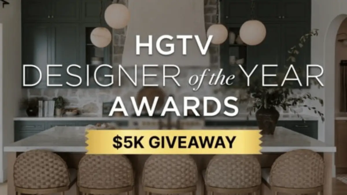 Win $5,000 in the HGTV Designer of the Year Awards Giveaway!