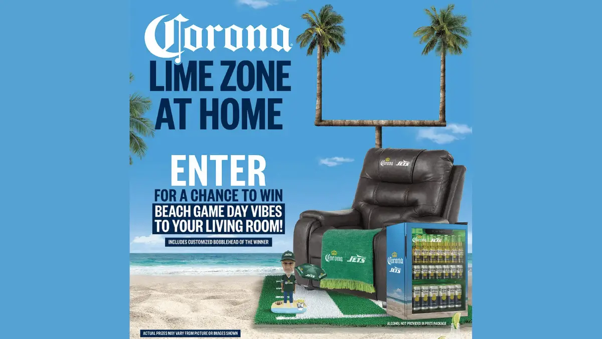Win Exclusive Prizes in the Corona x Jets Lime Zone Sweepstakes!