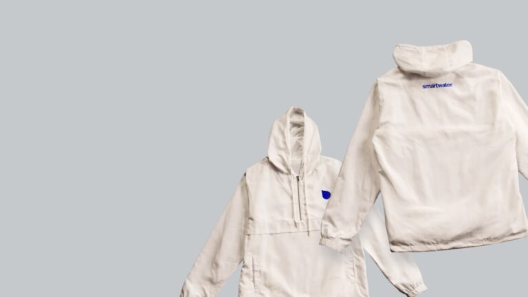 "Enter for a Chance to Win a Smartwater® Rain Pullover!"