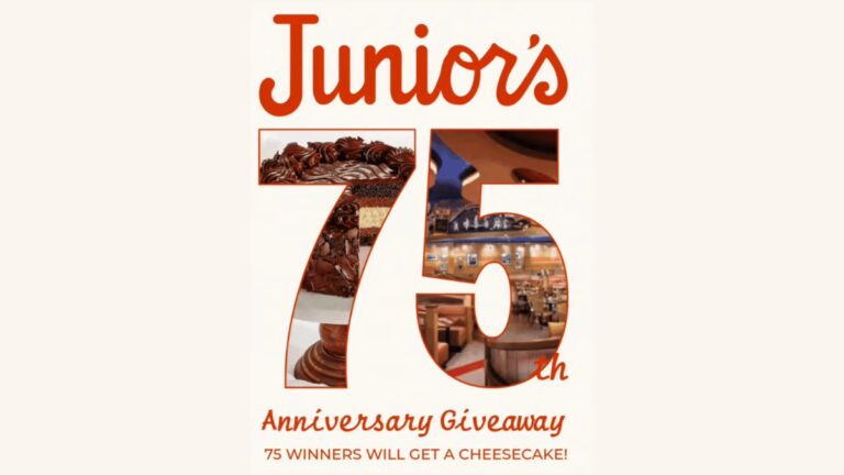 Win a Cheesecake for Junior's 75th Anniversary!