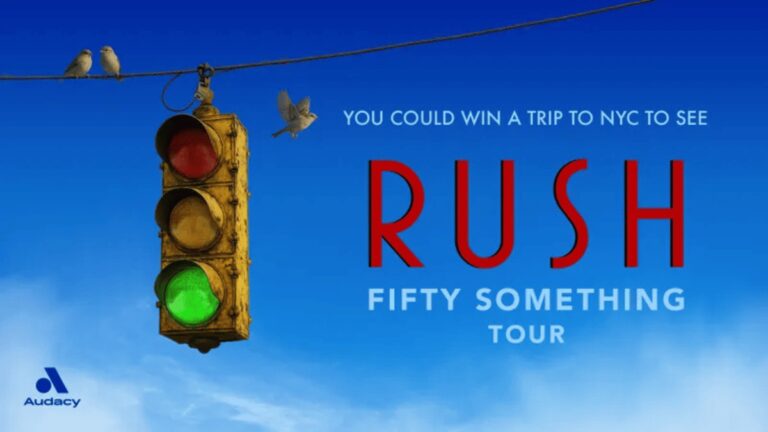 "Win a Trip to See Rush!"