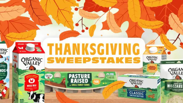 Exciting Thanksgiving Sweepstakes: Win Organic Valley Prizes!
