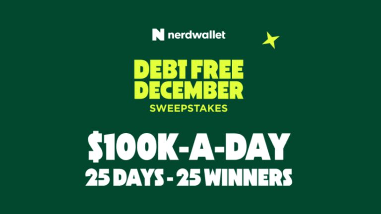 Debt Free December Sweepstakes: Win $100,000 Daily!