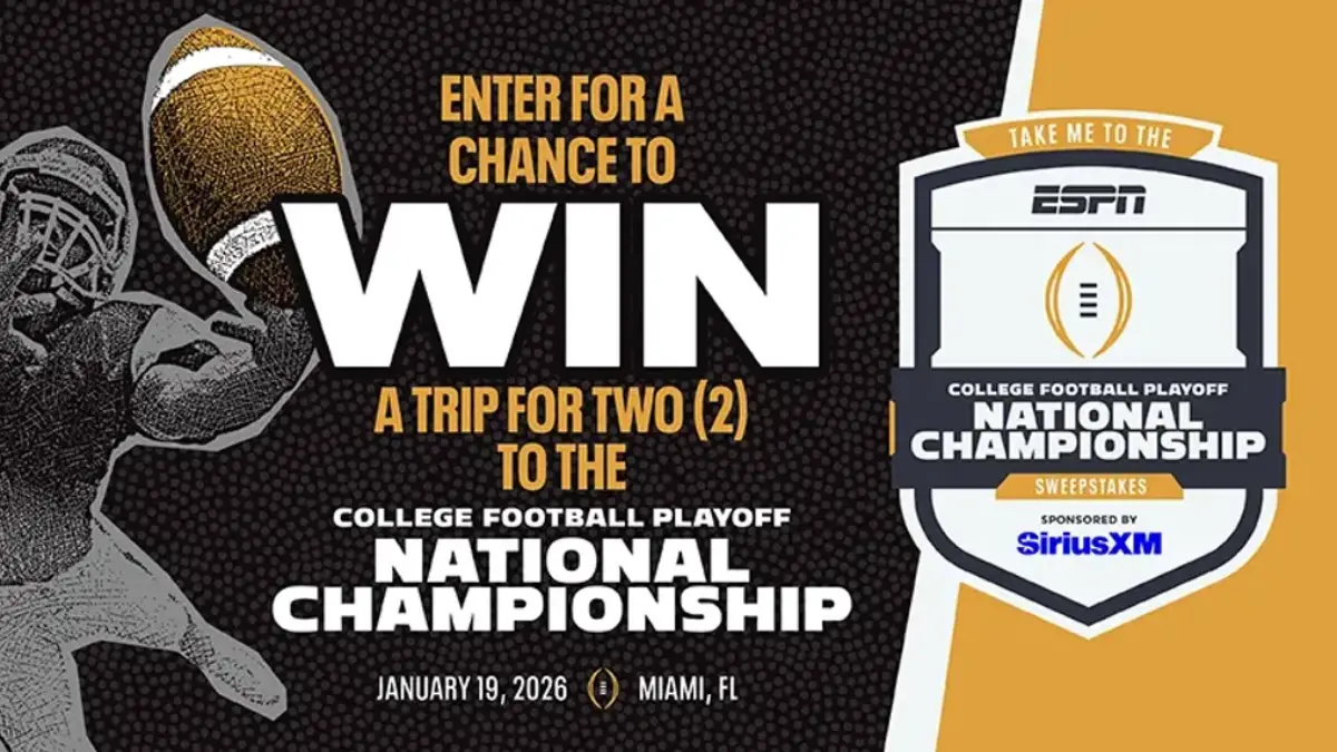 Win a Trip to the 2026 College Football Playoff Championship!