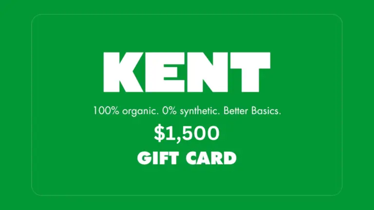 Win a $1,500 gift card for clothing basics from KENT!