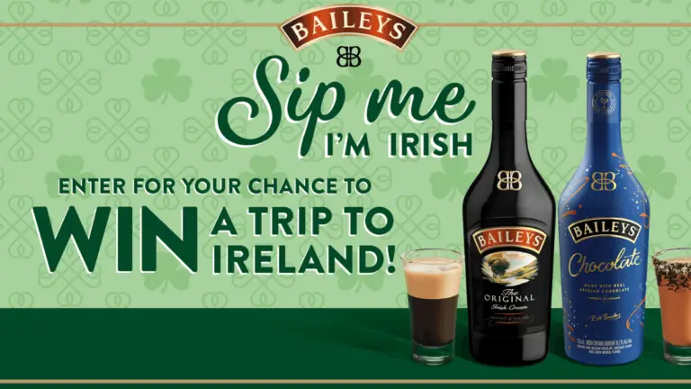 "Baileys Ireland Sweepstakes: Win a Trip to Dublin!"