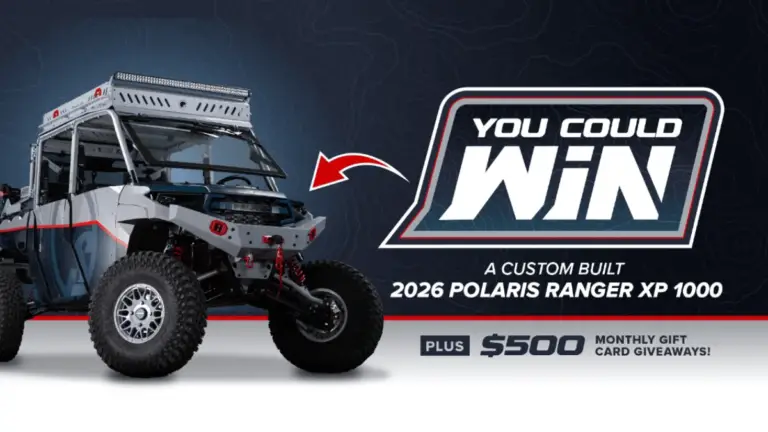 "Enter to Win a Customized UTV Prize!"