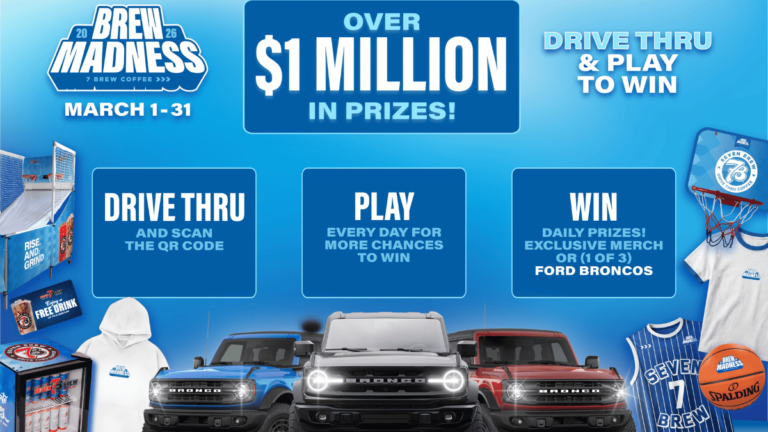 7 Brew Coffee Brew Madness Scratch to Win Sweepstakes & Instant Win