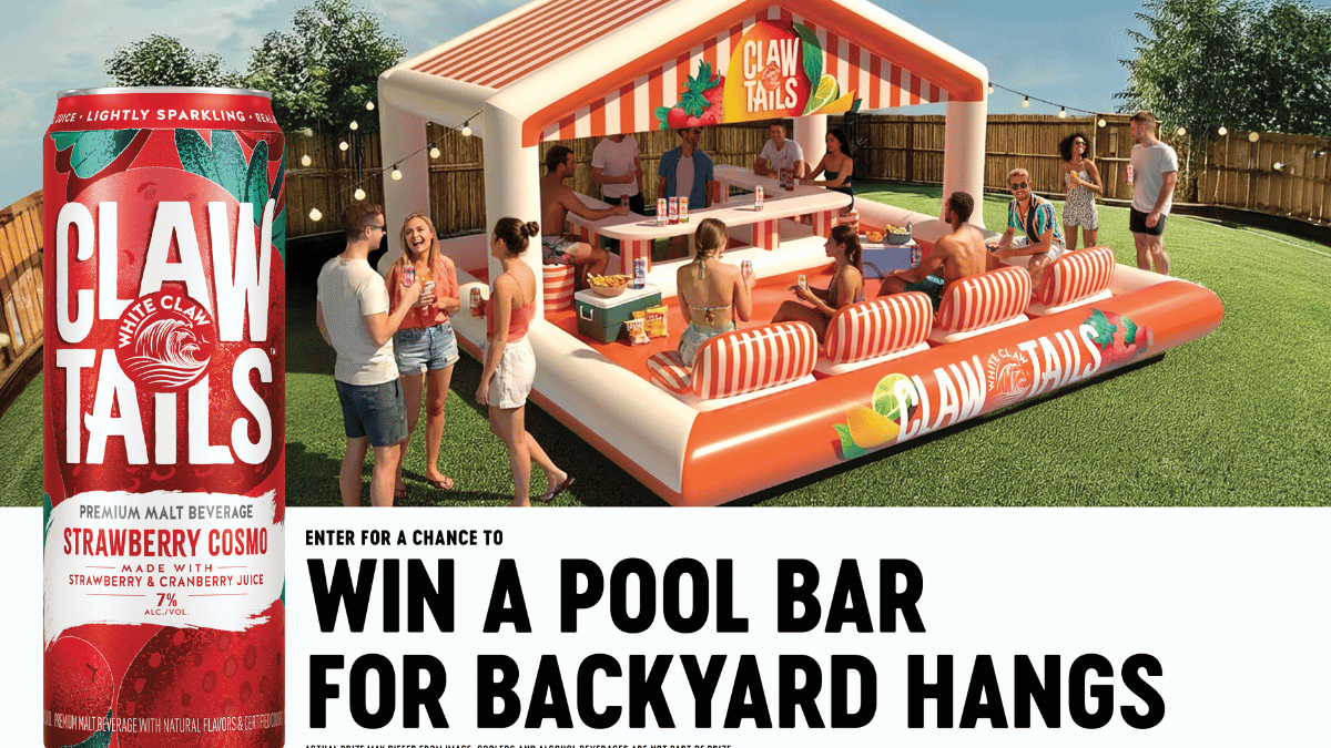 White Claw Clawtails Inflatable Pool Lounger Sweepstakes