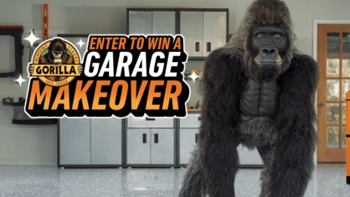 Gorilla Dream Garage Makeover Giveaway